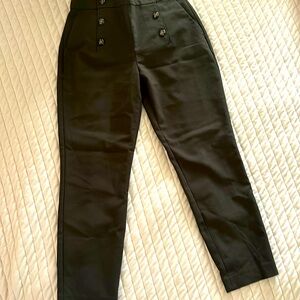 EXPRESS| dark olive green ankle high rise size 6